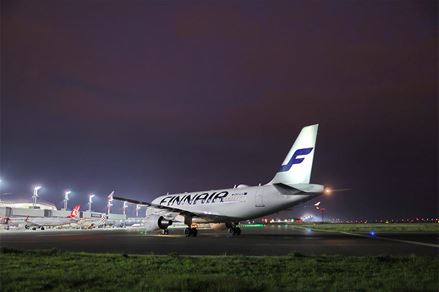 Finnair inaugural flight from Helsinki to Zagreb